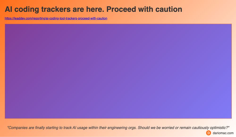 <strong>AI</strong> coding trackers are here. Proceed with caution page screenshot