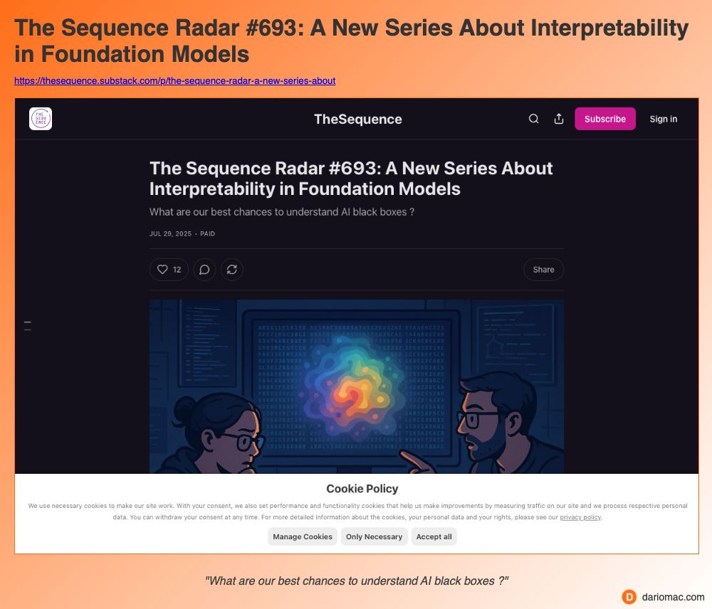 The Sequence Radar #693: A New Series About Interpretability in Foundation Models page screenshot
