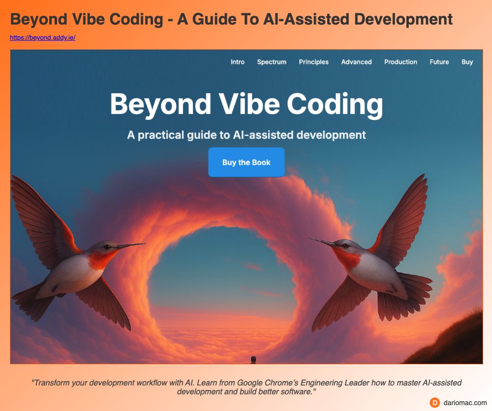 Beyond Vibe Coding - A Guide To <strong>AI</strong>-Assisted Development page screenshot