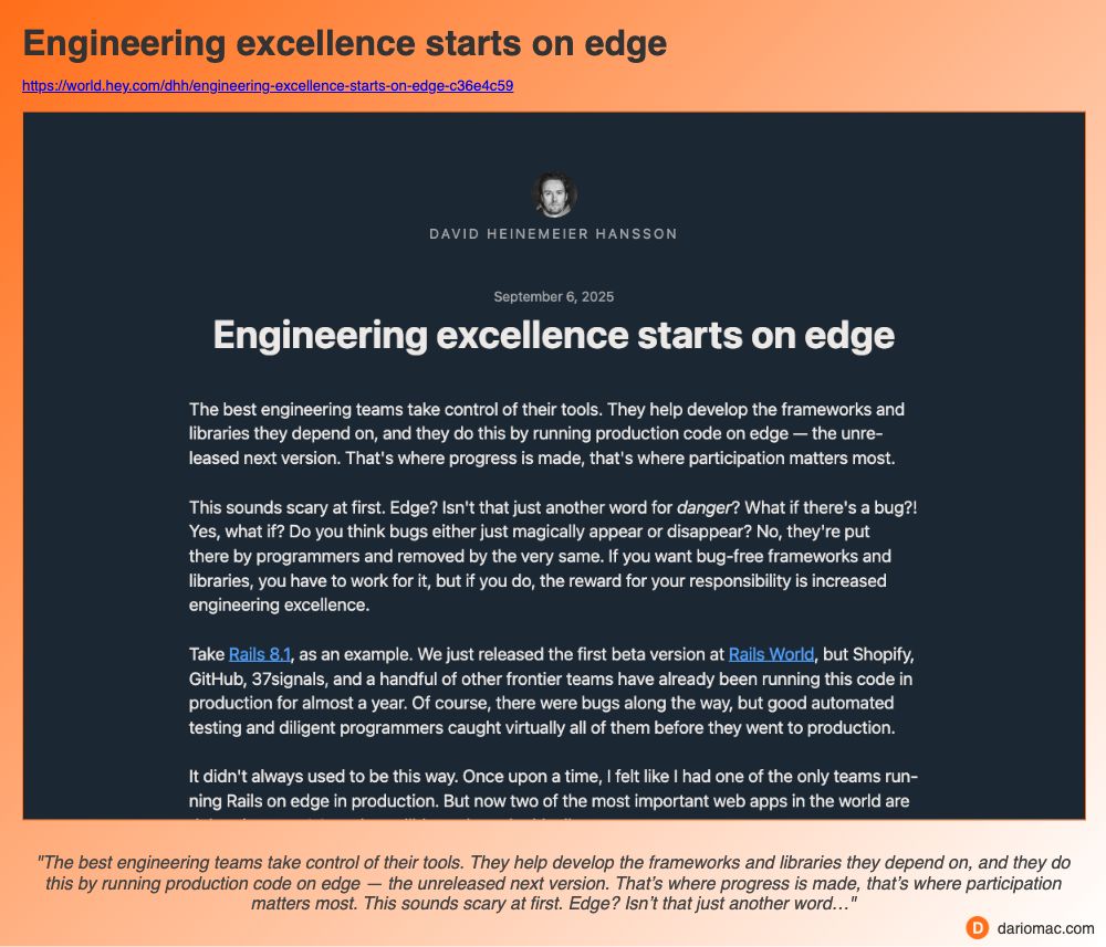 Engineering excellence starts on edge page screenshot