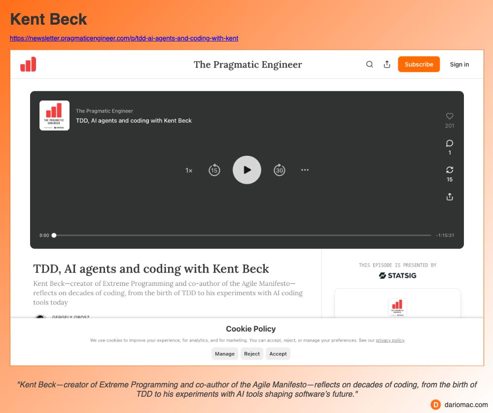 Kent Beck page screenshot