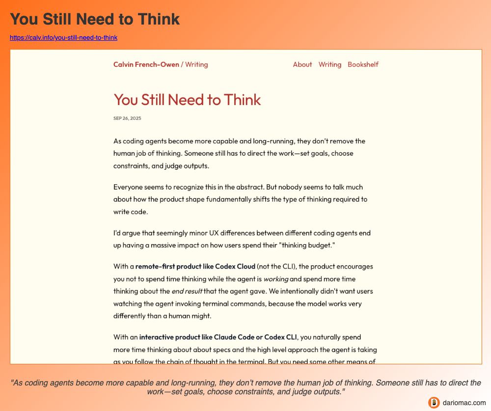 You Still Need to Think page screenshot