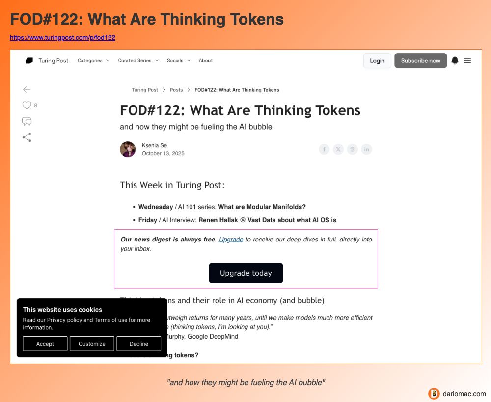 FOD#122: What Are Thinking Tokens page screenshot