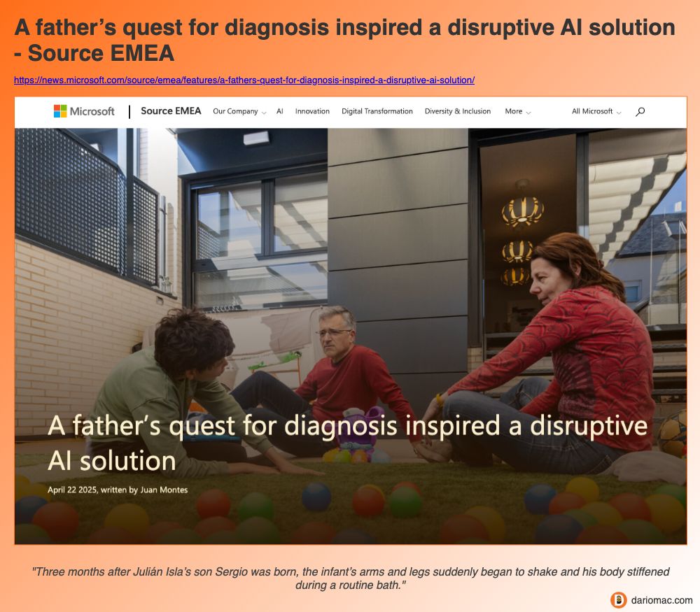 A father’s quest for diagnosis inspired a disruptive <strong>AI</strong> solution - Source EMEA page screenshot