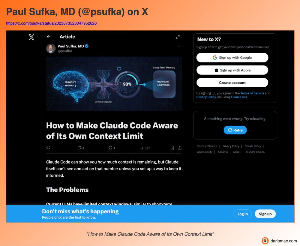 Paul Sufka, MD (@psufka) on X page screenshot